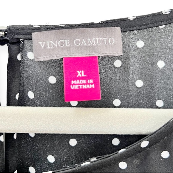 Vince Camuto | Women’s Black/white Polka Dot Top | Size XL | EUC - Picture 3 of 5